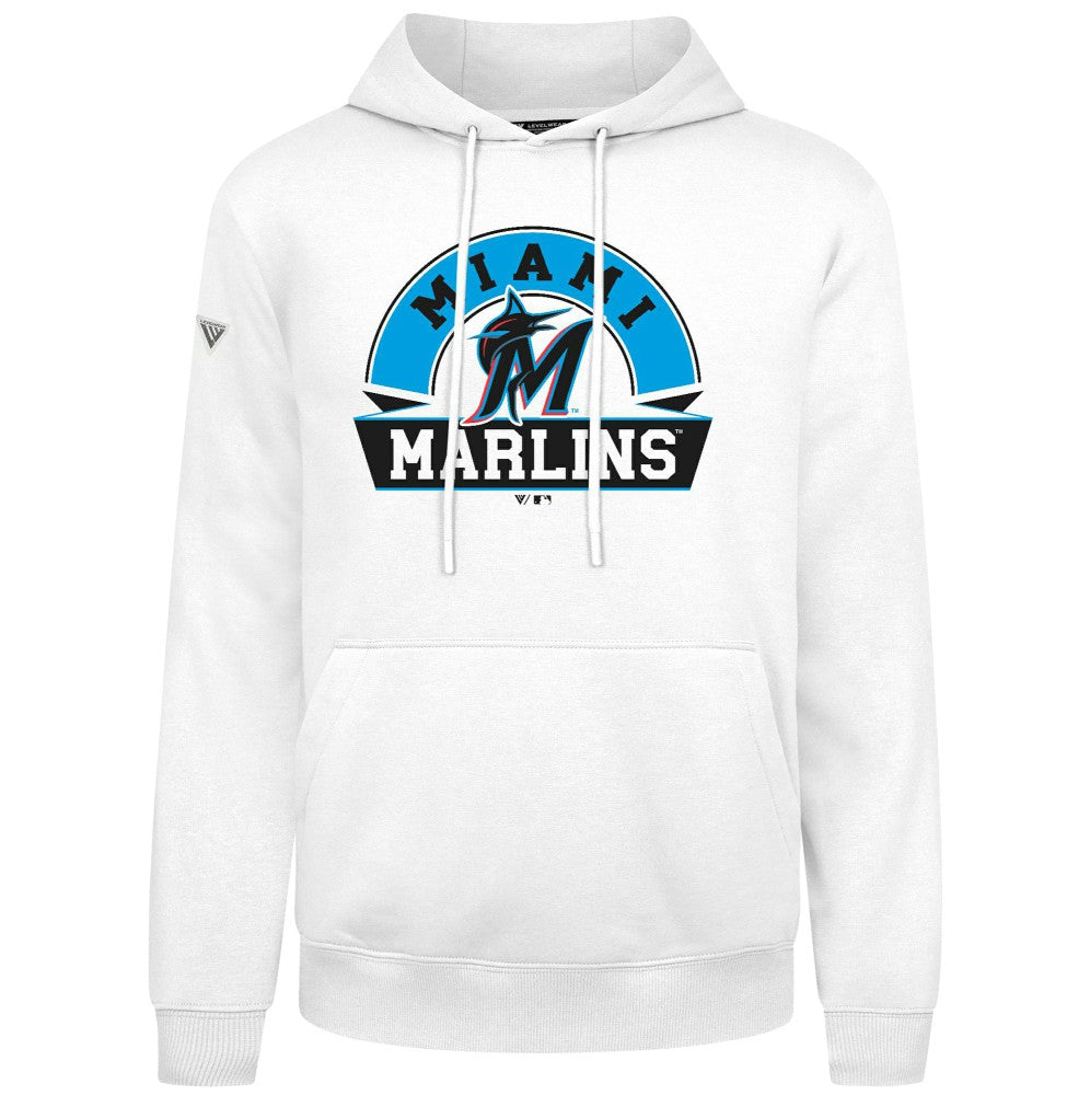Miami Marlins Levelwear Podium Banner Arch Hoodie - MLB