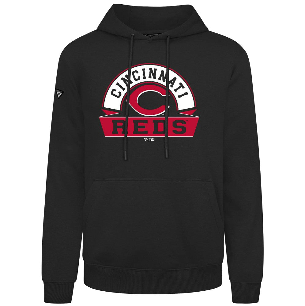 Cincinnati Reds Levelwear Podium Banner Arch Hoodie - MLB