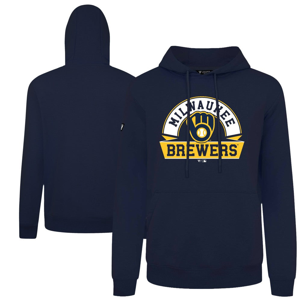 Milwaukee Brewers Levelwear Podium Banner Arch Hoodie - MLB
