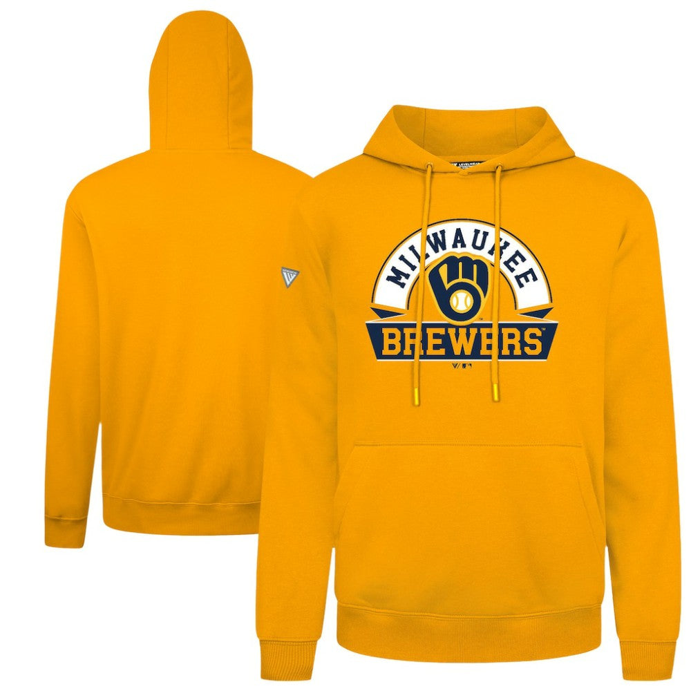Milwaukee Brewers Levelwear Podium Banner Arch Hoodie - MLB