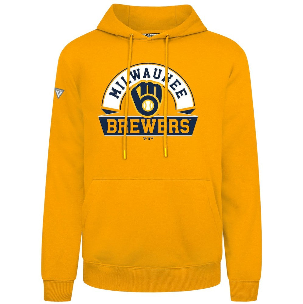 Milwaukee Brewers Levelwear Podium Banner Arch Hoodie - MLB