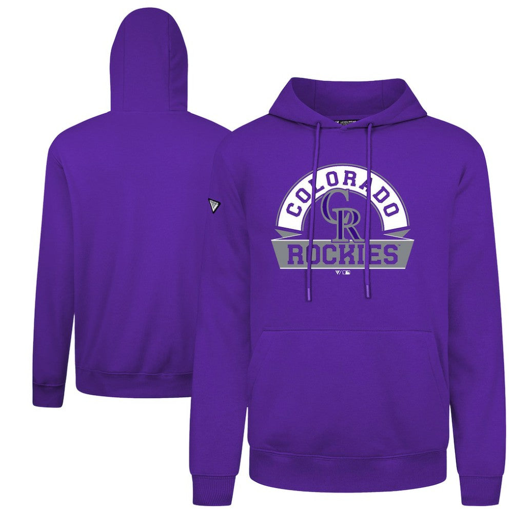 Colorado Rockies Levelwear Podium Banner Arch Hoodie - MLB