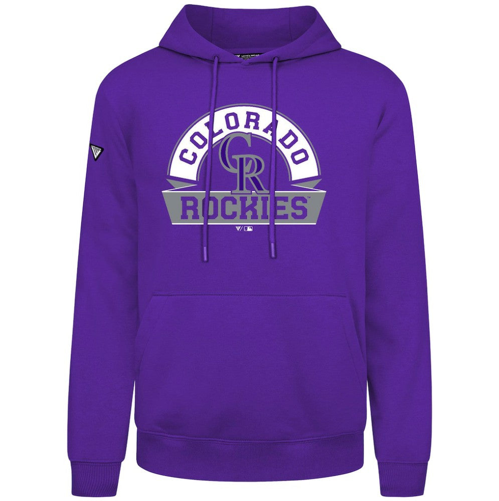 Colorado Rockies Levelwear Podium Banner Arch Hoodie - MLB