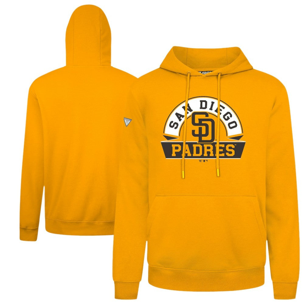 San Diego Padres Levelwear Podium Banner Arch Hoodie - MLB