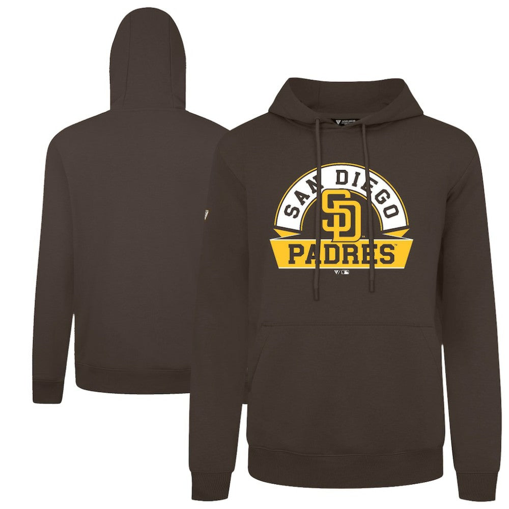 San Diego Padres Levelwear Podium Banner Arch Hoodie - MLB