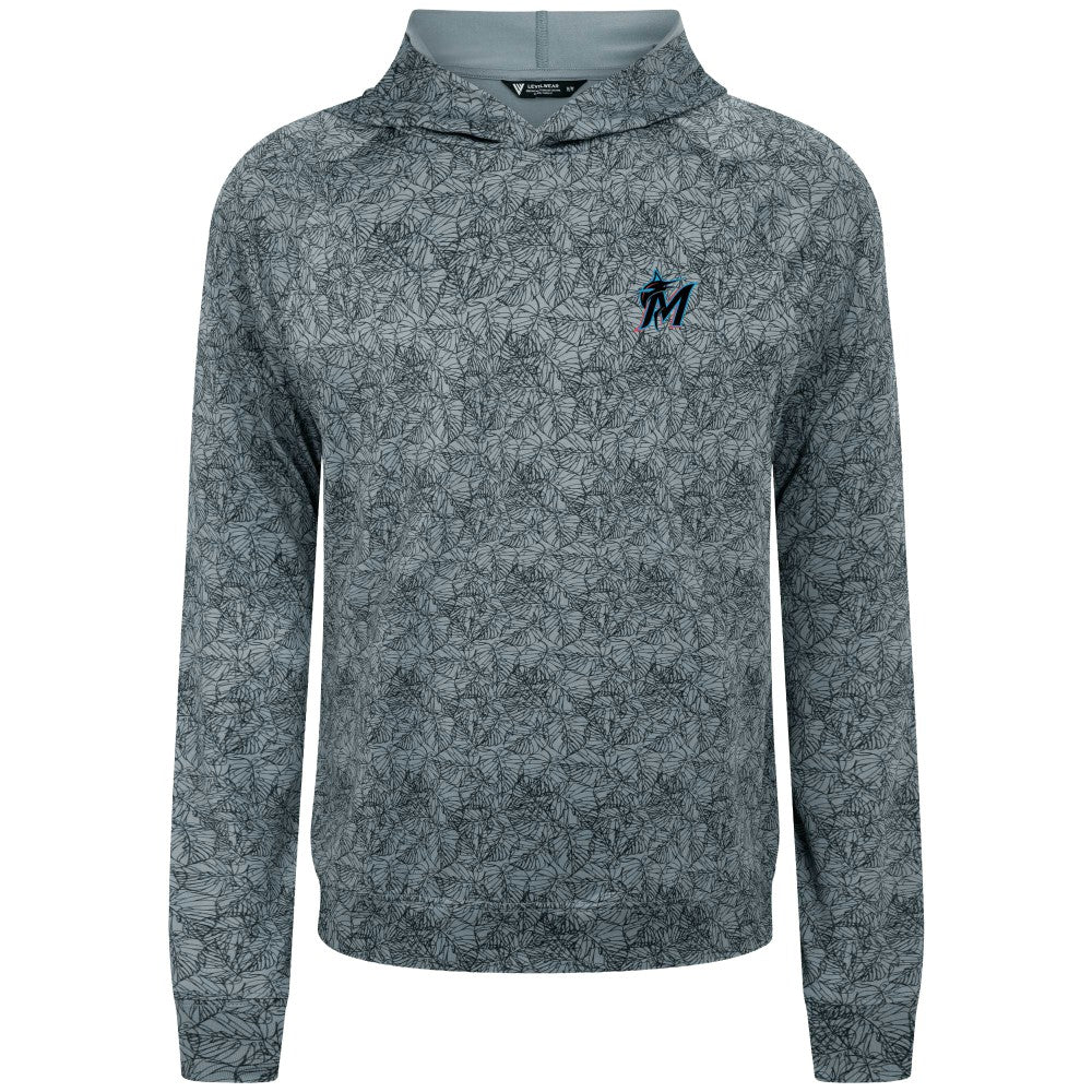 Miami Marlins Levelwear Albatross Raglan Hoodie - MLB