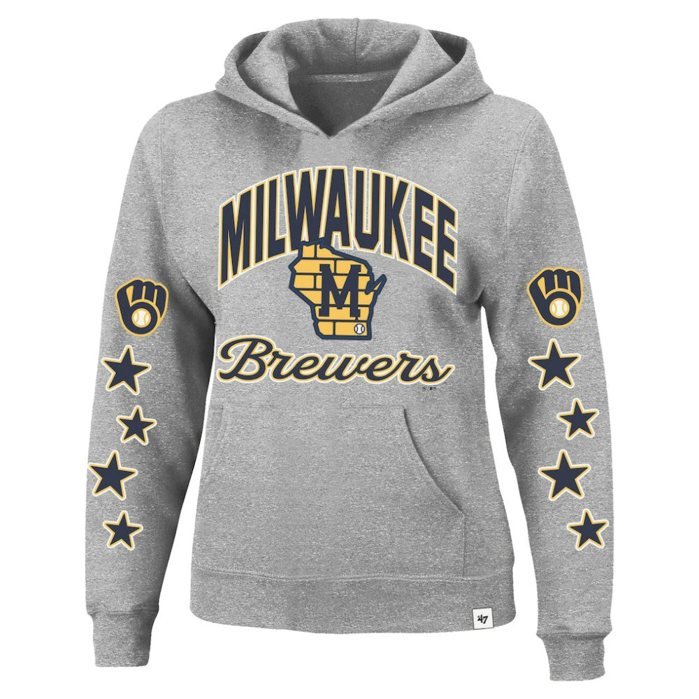 Milwaukee Brewers '47 Women's Plus Size Starry Eye Hoodie - MLB