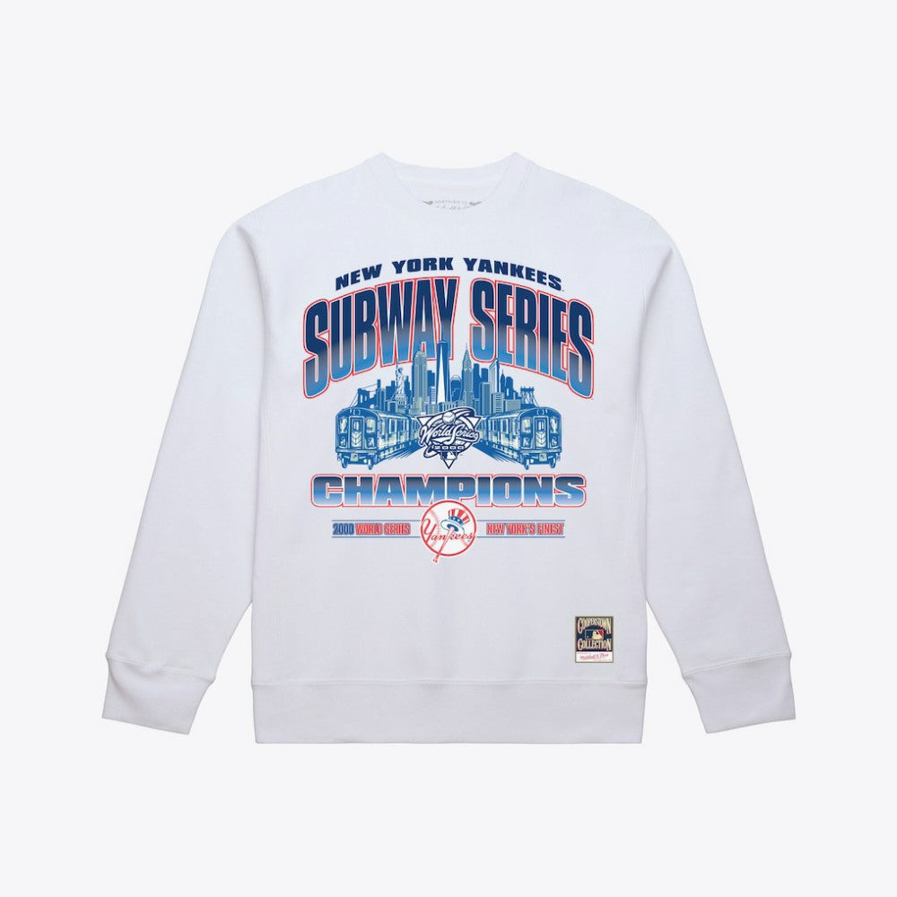 New York Yankees Mitchell & Ness Subway Series Champions Crewneck Sweatshirt - MLB