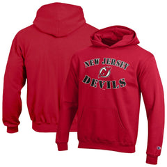 New Jersey Devils Champion Youth Fleece Powerblend Hoodie - Red - NHL