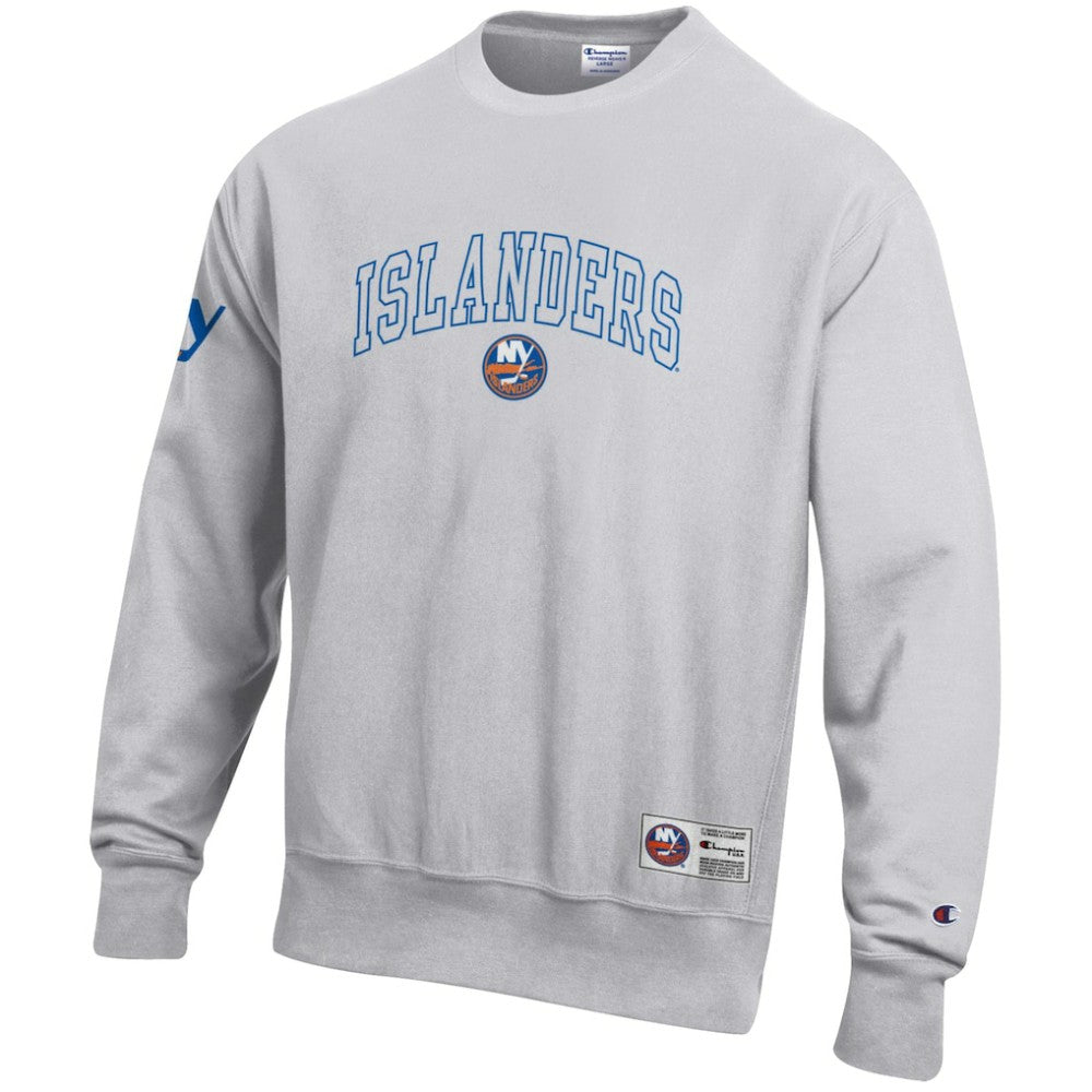 New York Islanders Champion Reverse Weave Fleece Sweatshirt - Gray - NHL