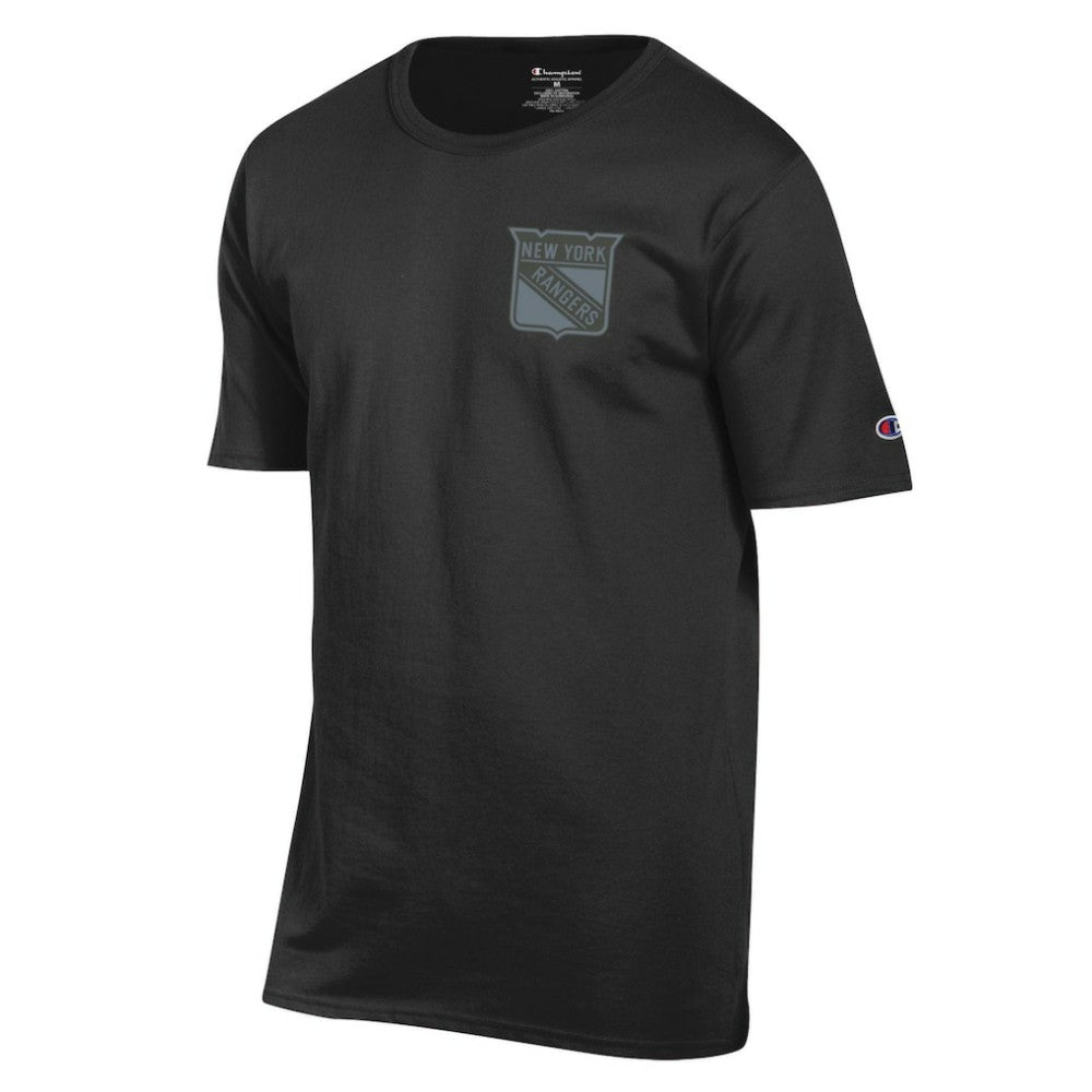New York Rangers Champion Tonal T-Shirt - Black - NHL
