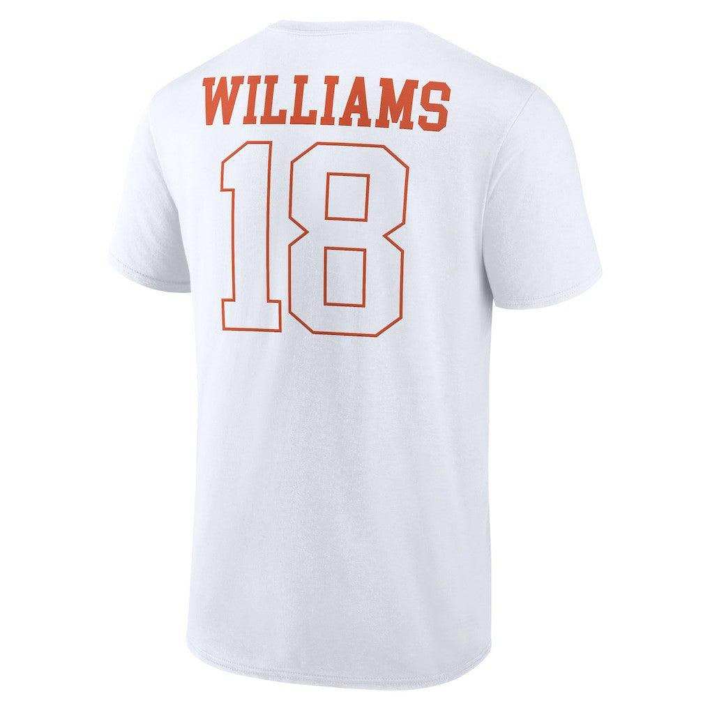 Caleb Williams Chicago Bears Outline Player T-Shirt White | NFL