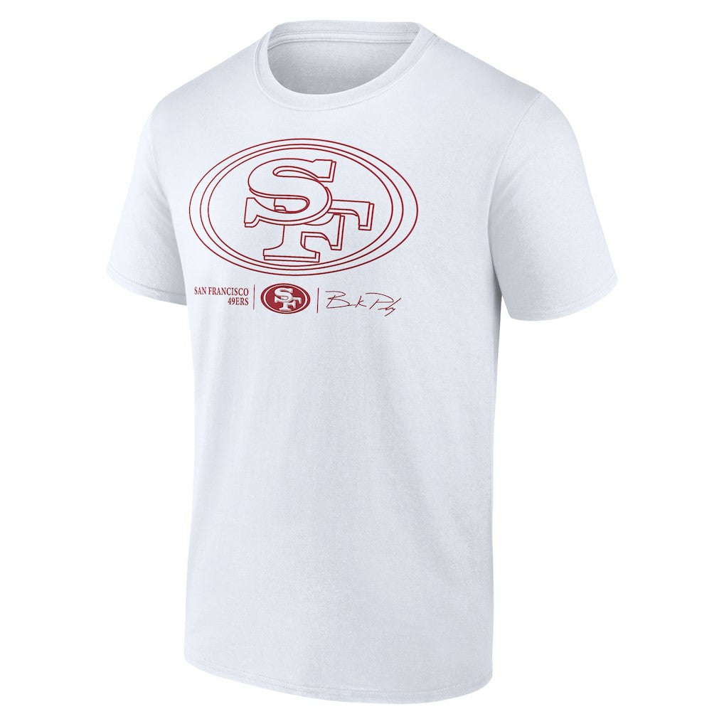 Brock Purdy San Francisco 49ers Outline Player T-Shirt White | NFL