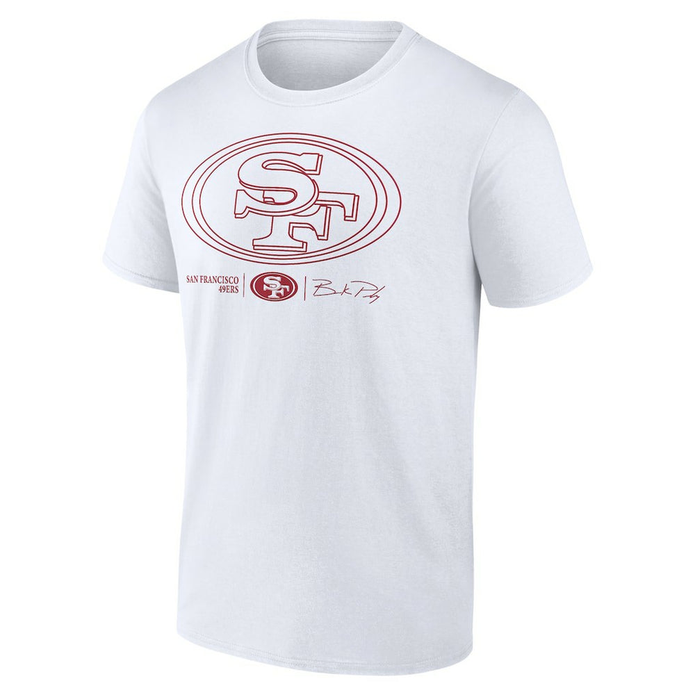Brock Purdy San Francisco 49ers Outline Player T-Shirt White | NFL