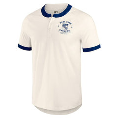 New York Rangers Darius Rucker Collection by Fanatics Fanatics Fest Henley Raglan T-Shirt - Cream - NHL