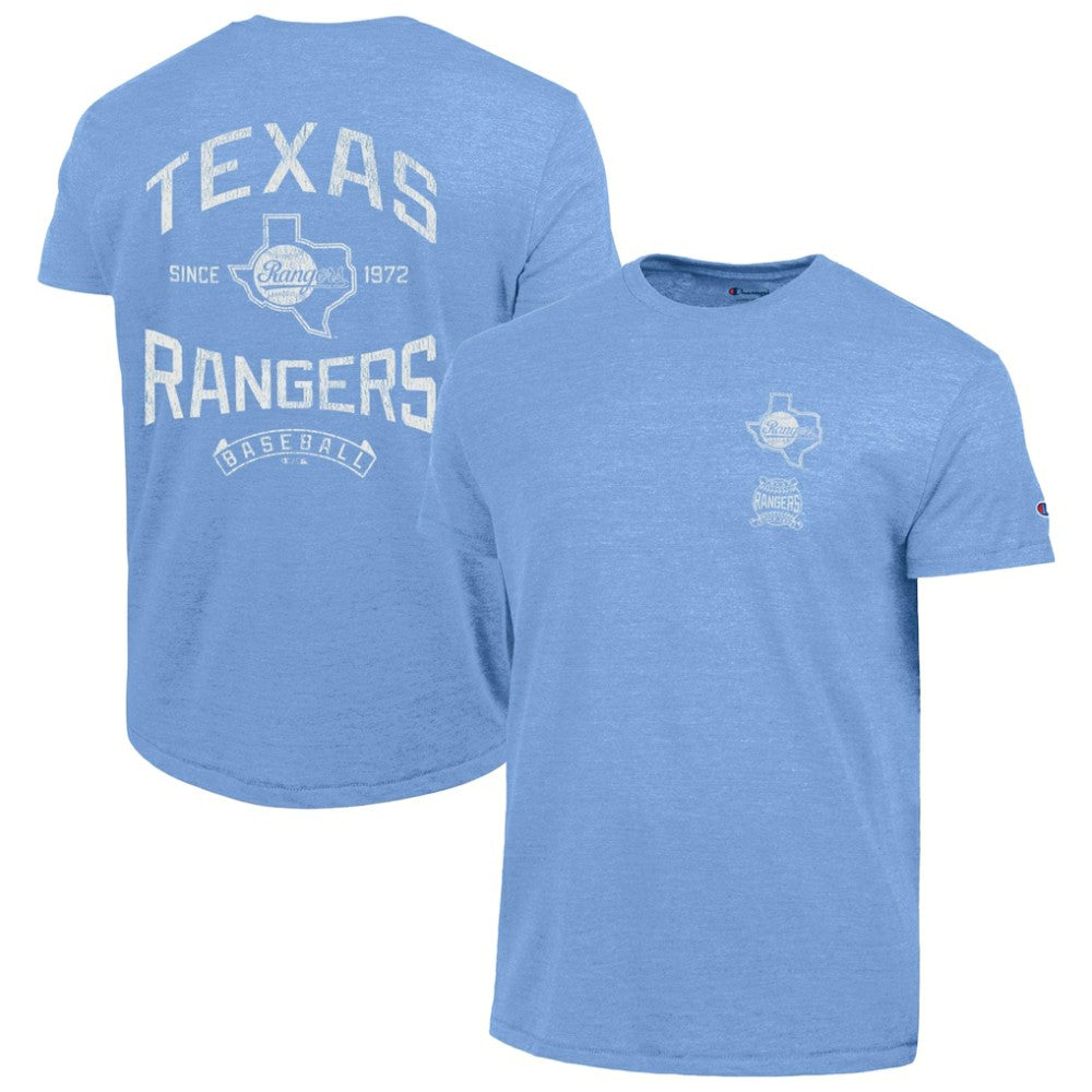 Texas Rangers Champion Vintage 3-Hit Tri-Blend T-Shirt - MLB