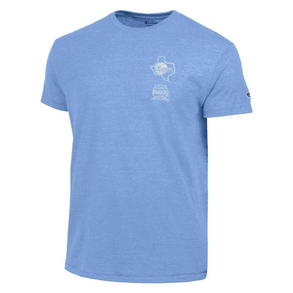 Texas Rangers Champion Vintage 3-Hit Tri-Blend T-Shirt - MLB