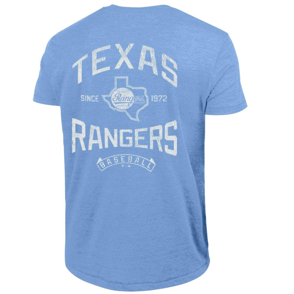 Texas Rangers Champion Vintage 3-Hit Tri-Blend T-Shirt - MLB