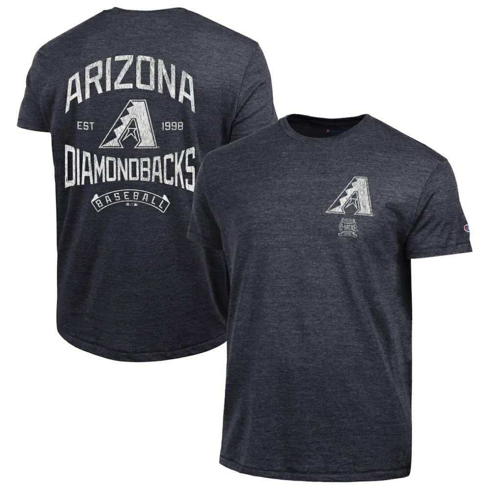 Arizona Diamondbacks Champion Vintage 3-Hit Tri-Blend T-Shirt - MLB