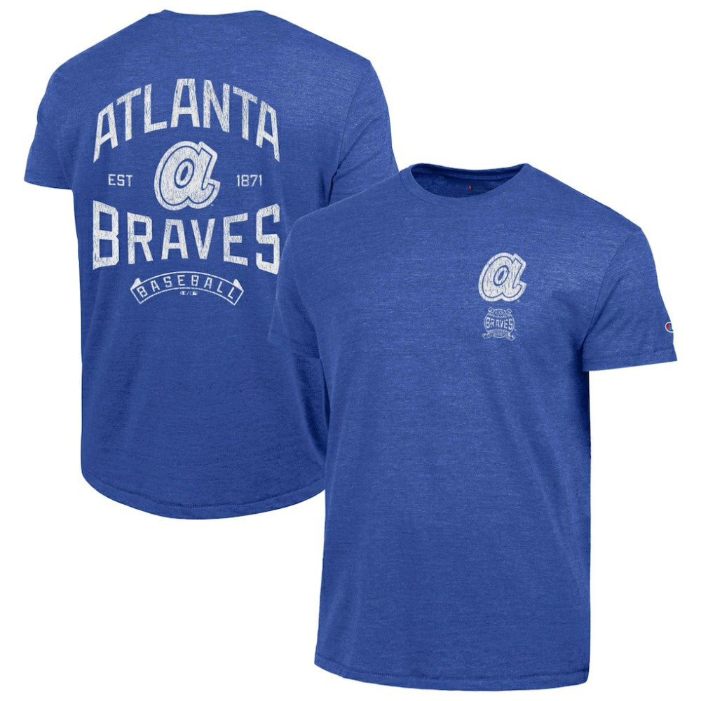 Atlanta Braves Champion Vintage 3-Hit Tri-Blend T-Shirt - MLB
