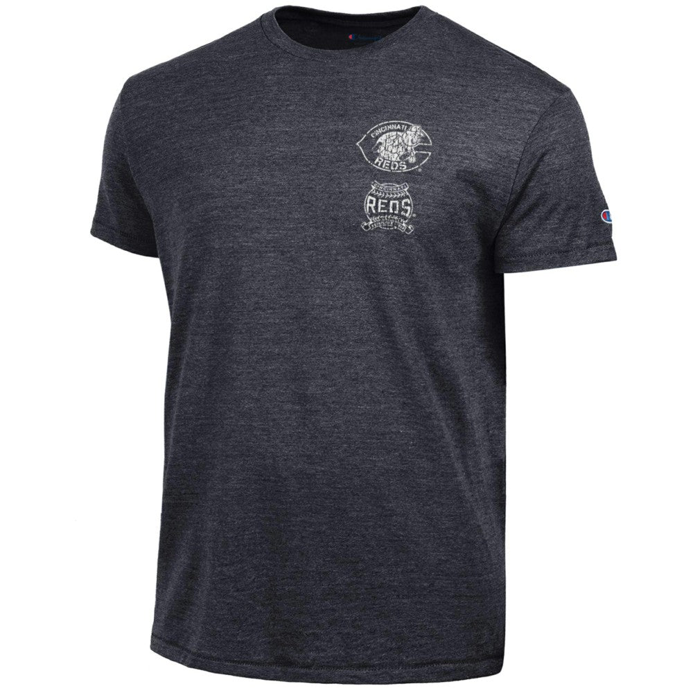 Cincinnati Reds Champion Vintage 3-Hit Tri-Blend T-Shirt - MLB