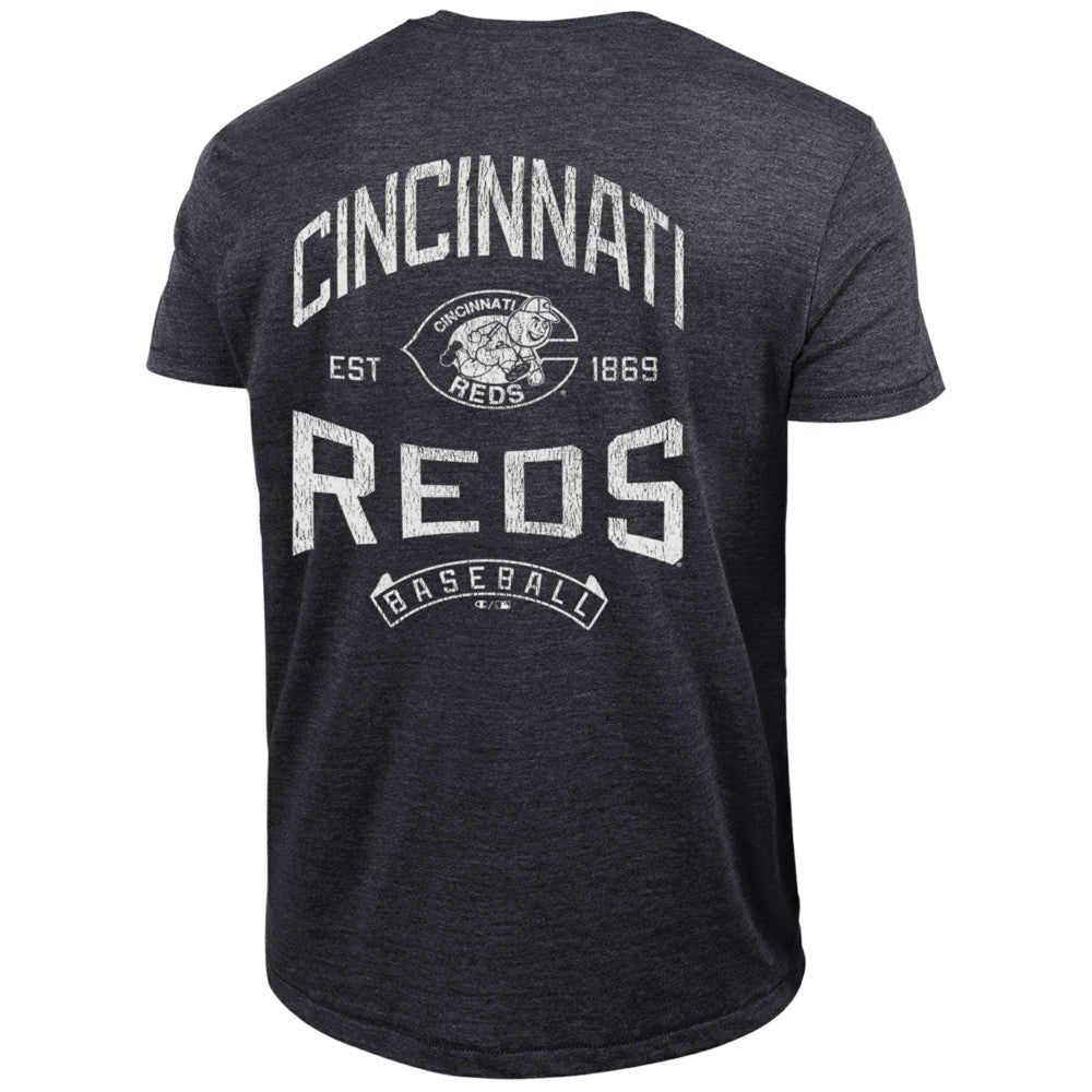 Cincinnati Reds Champion Vintage 3-Hit Tri-Blend T-Shirt - MLB