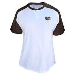 Fernando Tatis Jr. San Diego Padres Profile Women's Plus Size Name & Number Raglan Henley T-Shirt - MLB