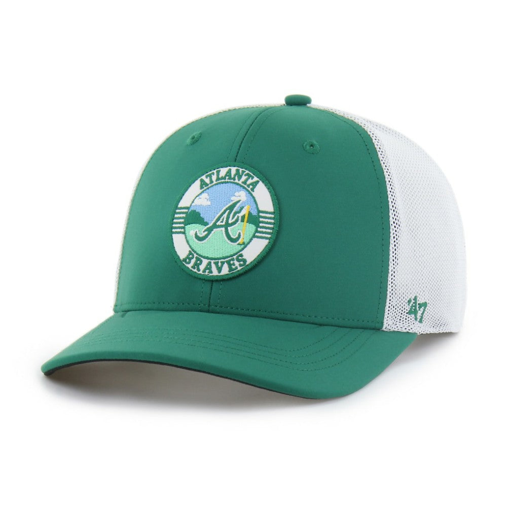 Atlanta Braves '47 Elevated Greens Adjustable Trucker Hat - MLB
