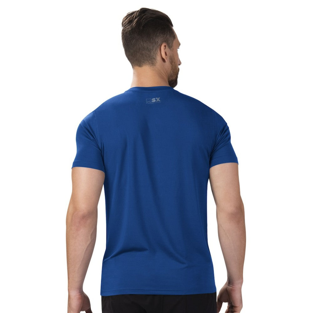 New York Rangers MSX by Michael Strahan Performance Team Graphic T-Shirt - Blue - NHL