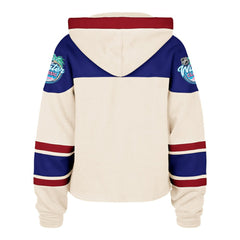 New York Rangers '47 Women's 2026 NHL Winter Classic Cropped Superior Lacer Hoodie - Cream - NHL
