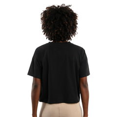 Jacksonville Jaguars Starter Women's Rhinestone Sprinkle Boxy Cropped T-Shirt Black | NFL