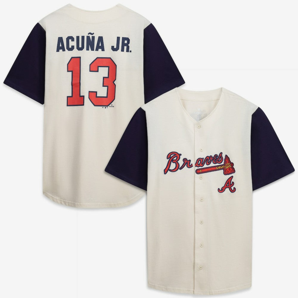 Atlanta Braves Profile Big & Tall Two-Color Fashion Jersey - MLB