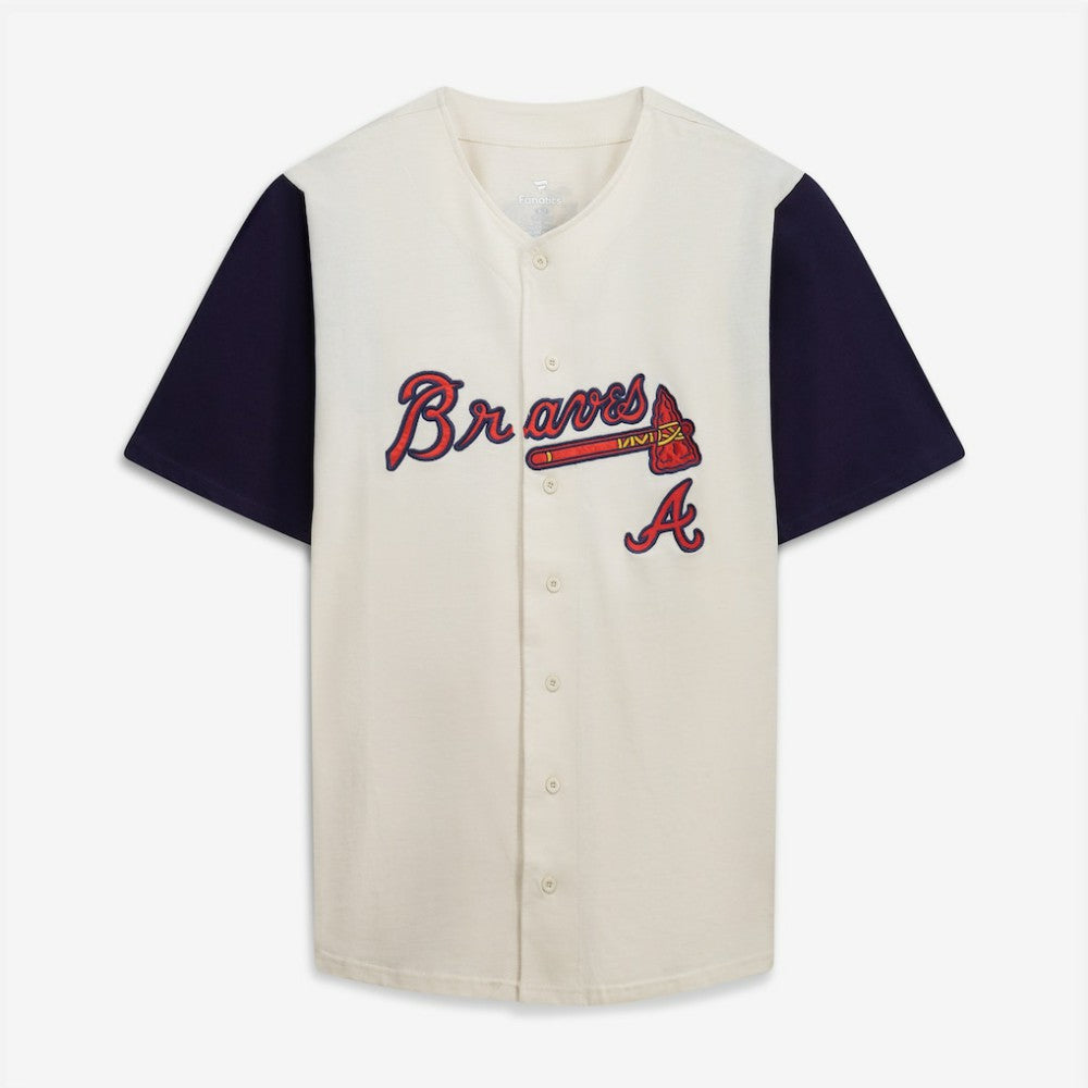 Atlanta Braves Profile Big & Tall Two-Color Fashion Jersey - MLB