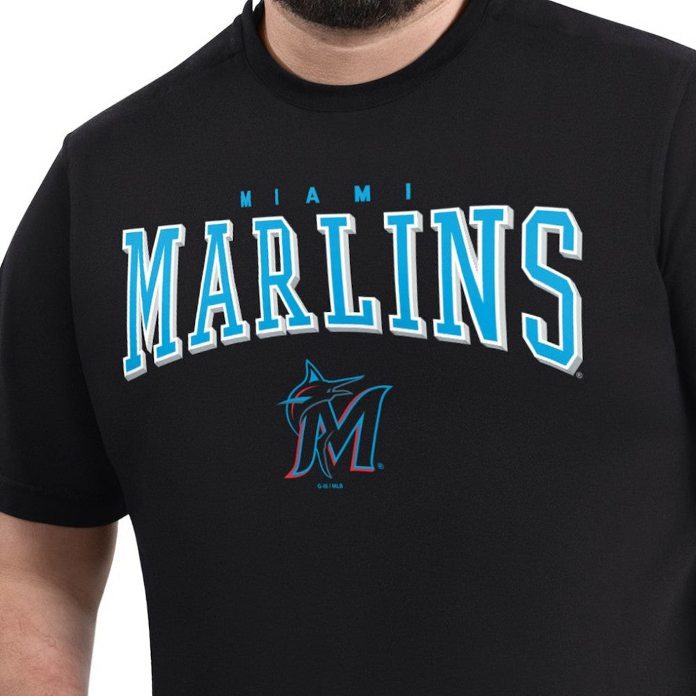 Miami Marlins G-III Sports by Carl Banks Adaptive Classic Team Spirit T-Shirt - MLB