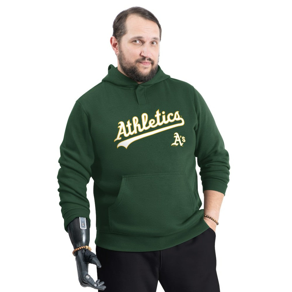 Athletics G-III Sports by Carl Banks Adaptive Lockup Fleece Hoodie - MLB