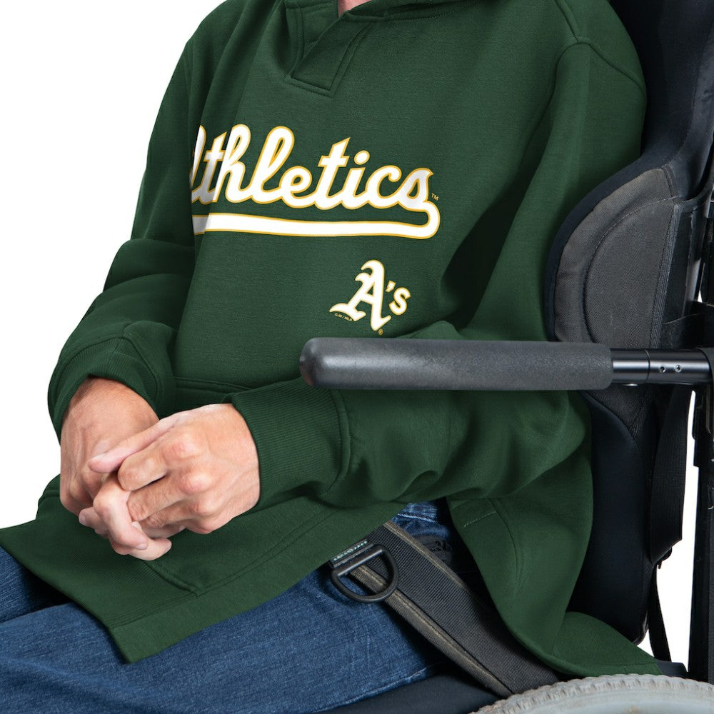 Athletics G-III Sports by Carl Banks Adaptive Lockup Fleece Hoodie - MLB