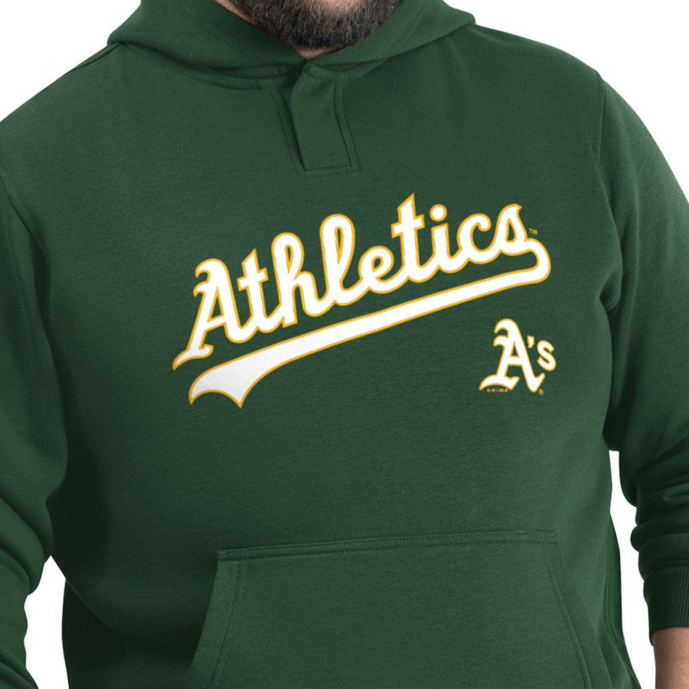 Athletics G-III Sports by Carl Banks Adaptive Lockup Fleece Hoodie - MLB
