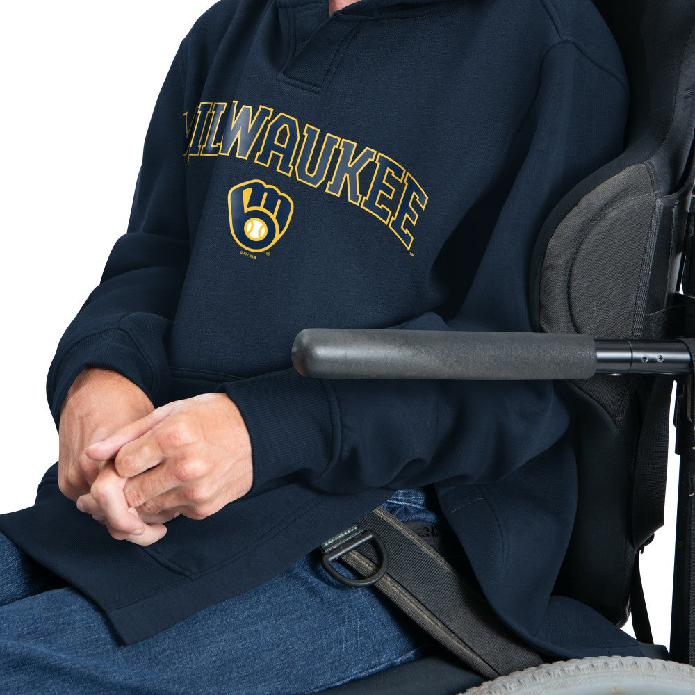 Milwaukee Brewers G-III Sports by Carl Banks Adaptive Lockup Fleece Hoodie - MLB