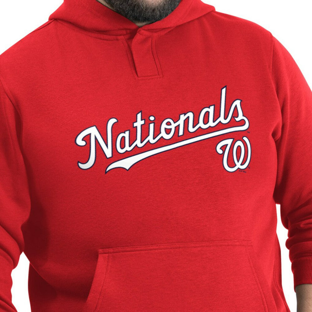 Washington Nationals G-III Sports by Carl Banks Adaptive Lockup Fleece Hoodie - MLB