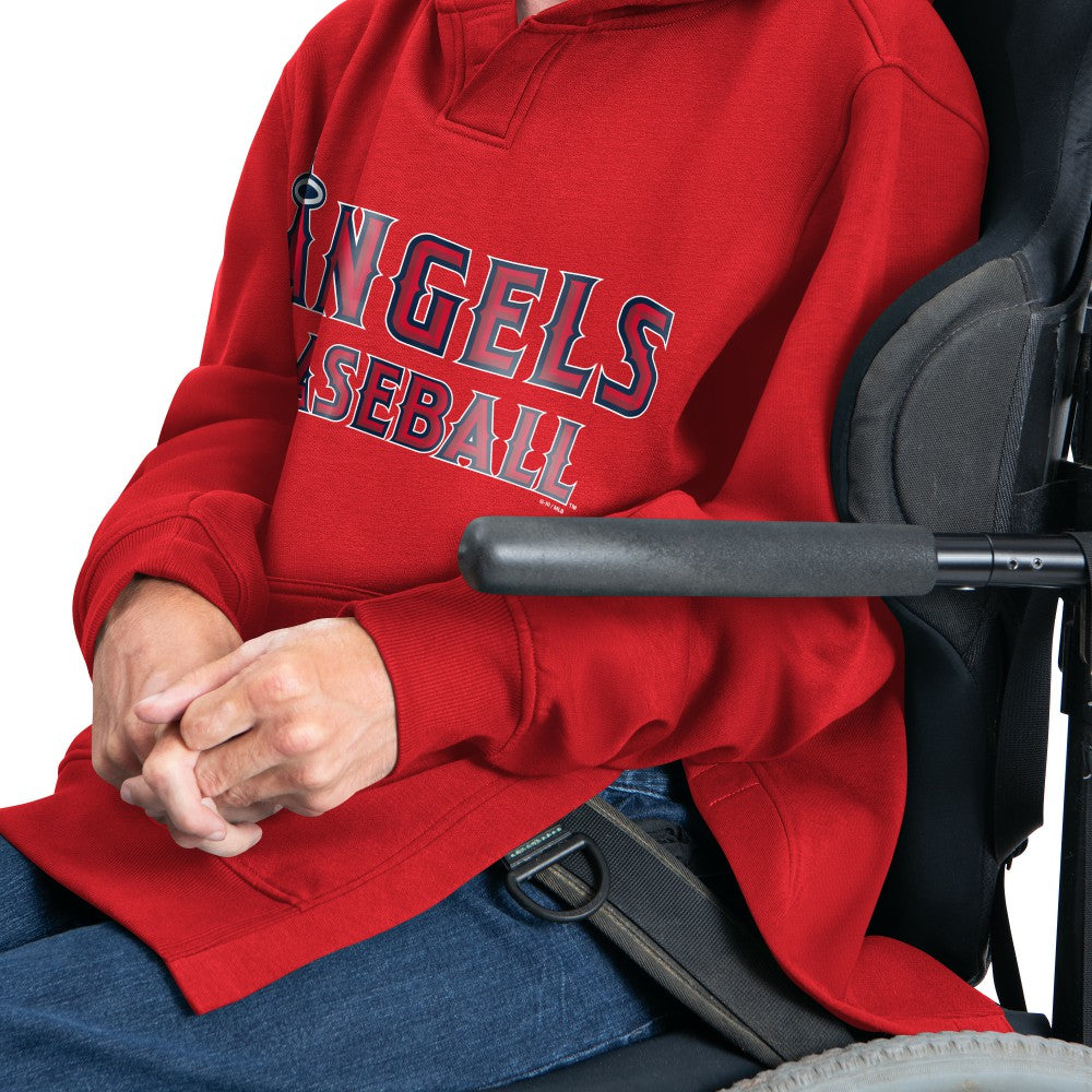 Los Angeles Angels G-III Sports by Carl Banks Adaptive Lockup Fleece Hoodie - MLB