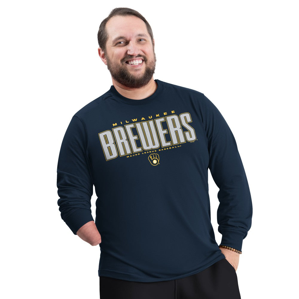 Milwaukee Brewers G-III Sports by Carl Banks Adaptive Long Sleeve T-Shirt - MLB