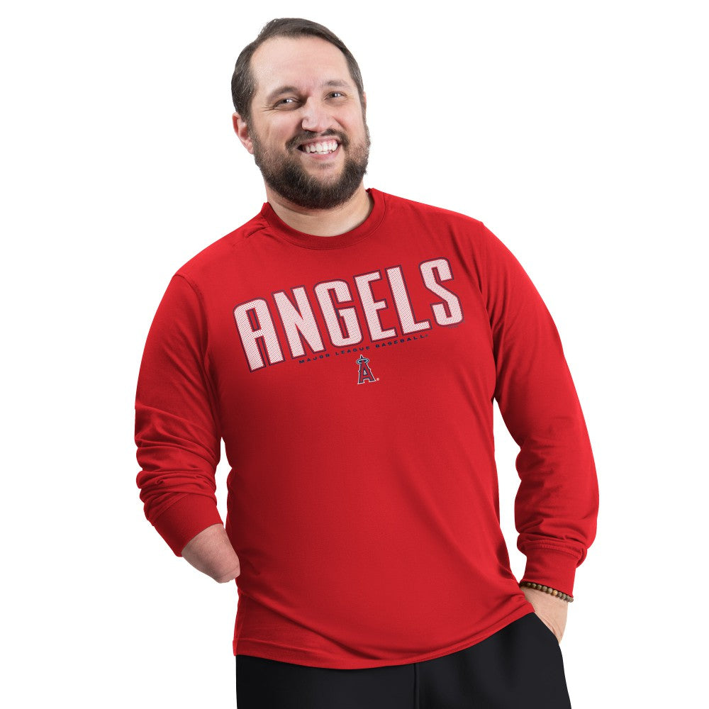 Los Angeles Angels G-III Sports by Carl Banks Adaptive Long Sleeve T-Shirt - MLB