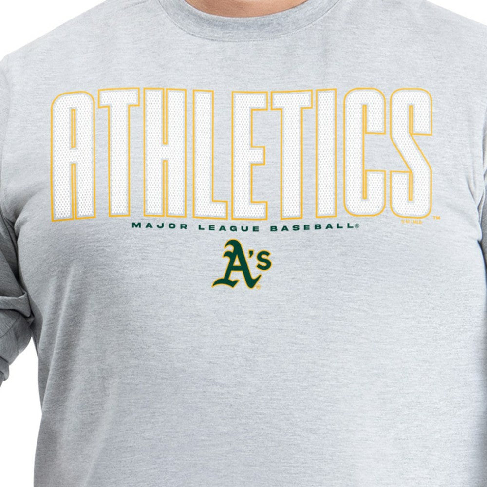 Athletics G-III Sports by Carl Banks Adaptive Long Sleeve T-Shirt - MLB