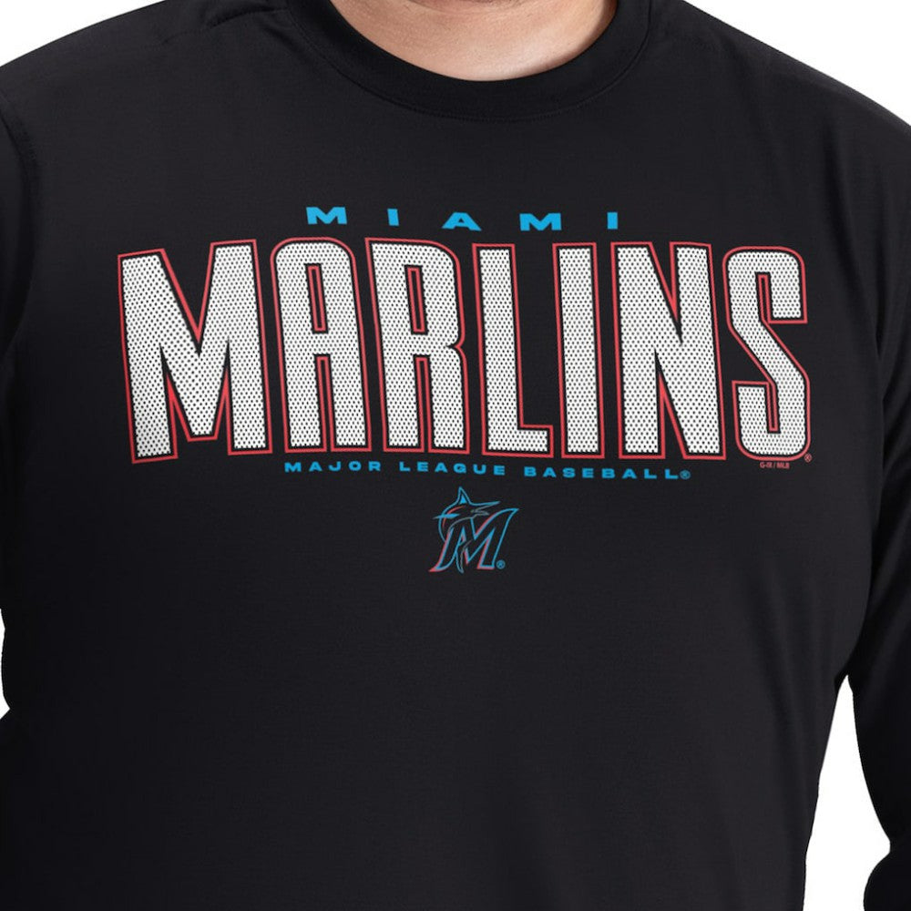 Miami Marlins G-III Sports by Carl Banks Adaptive Long Sleeve T-Shirt - MLB
