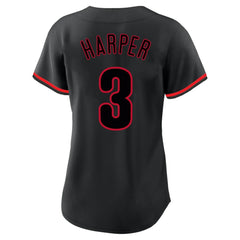 Bryce Harper Philadelphia Phillies Profile Women's Plus Size Player Name & Number Fashion Jersey - MLB
