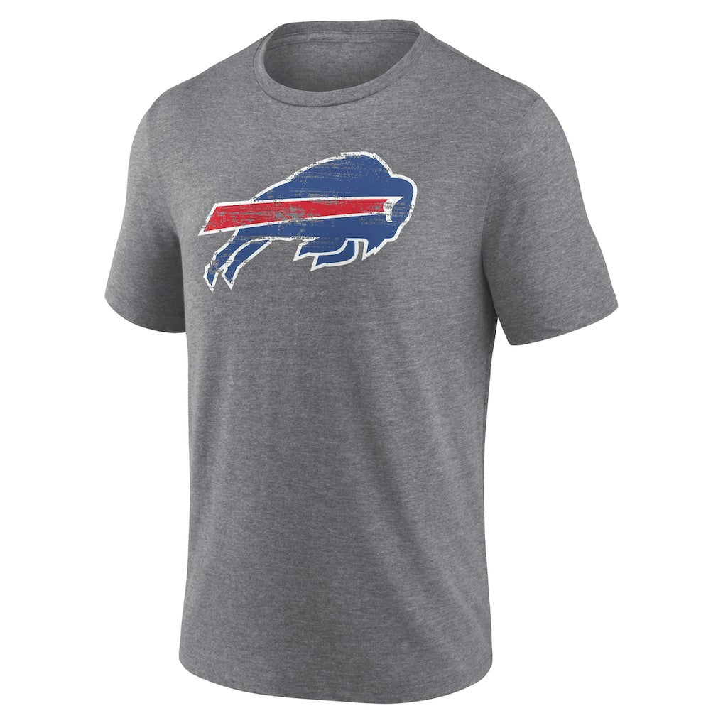 Buffalo Bills Heritage Custom Name & Number Tri-Blend T-Shirt Gray | NFL