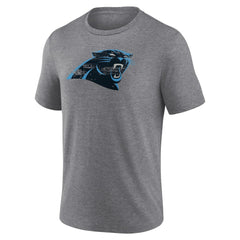 Carolina Panthers Heritage Custom Name & Number Tri-Blend T-Shirt Gray | NFL