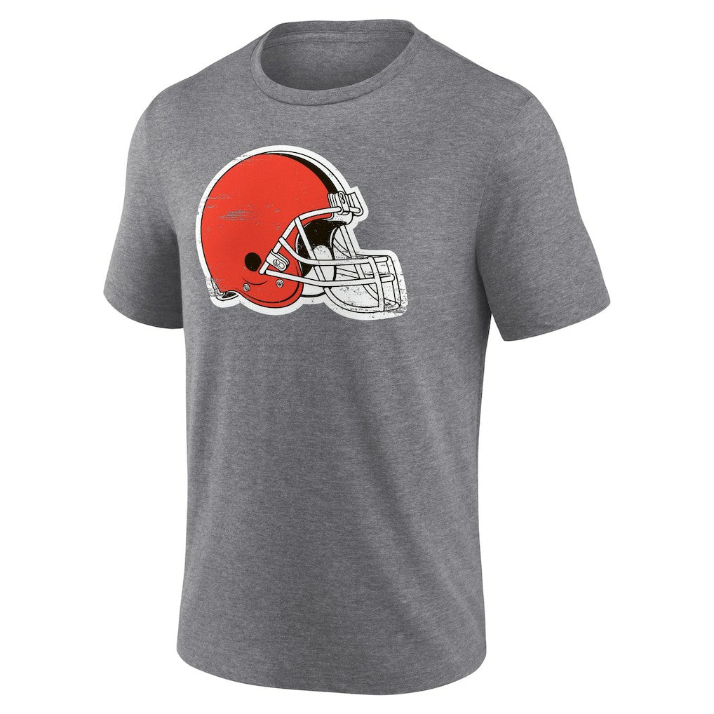 Cleveland Browns Heritage Custom Name & Number Tri-Blend T-Shirt Gray | NFL