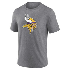 Minnesota Vikings Heritage Custom Name & Number Tri-Blend T-Shirt Gray | NFL