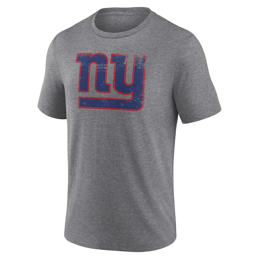 New York Giants Heritage Custom Name & Number Tri-Blend T-Shirt Gray | NFL